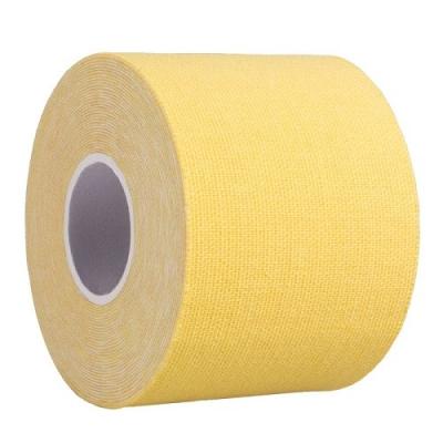 China Good Price Yellow Kinesiology Tape 5cm x 5m CE Certificated Custom Logo Printed for sale