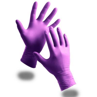 China Disposable examin Nitrile Gloves,Powder Free, purple, blue, S M L XL size, AQL1.5 for sale