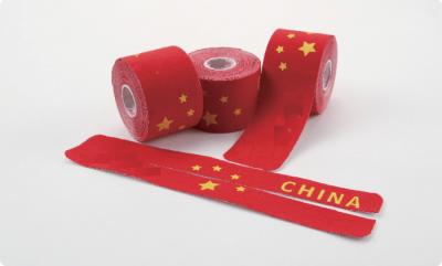 China China flag printed kinesiology tape pre-cut  tape Elastic sports tape of 5cm x 5m for sale