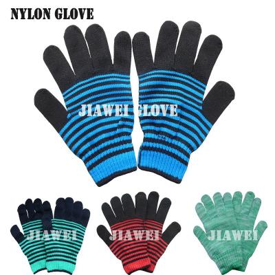 China Protector in Safety Work Mix Pretty Colored Nylon Glove/Guantes 072 for sale