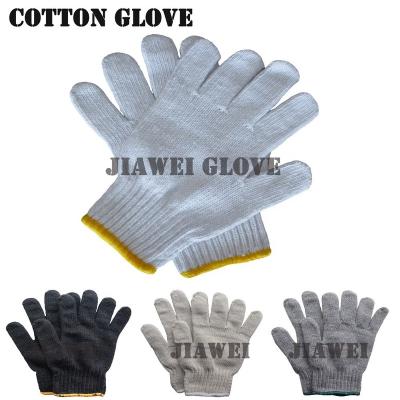 China High Quality Anti-smash Work Cotton Cheap Gardening Durable White Gloves for sale