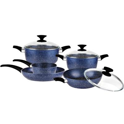 China Even and fast heat sustainable aluminum core forged aluminum cookware MSF-6768 for sale