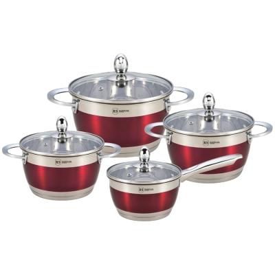 China Sustainable Shape Cooking Tray Kitchen Pot Stainless Steel Conical Cookware Set Outdoor Cooking Pot for sale