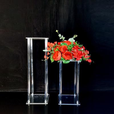 China Simple hot sale wedding props acrylic geometric flower road stand centerpiece guide for party supplies for sale