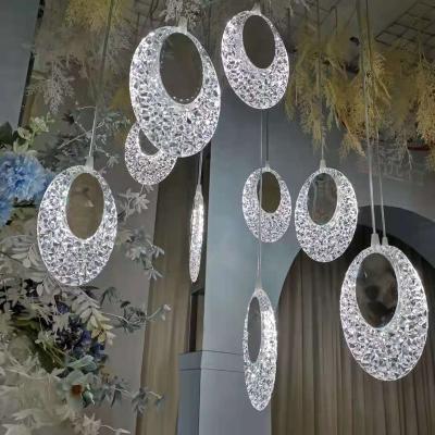 China Romantic Wedding Decor Party Supplies Celebration Decor Hanging LED Light For Wedding Decoration for sale