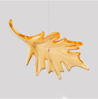 China NEW ARRIVAL wholesale acrylic maple leaf ceiling decoration for office,mall,wedding,home decor for sale