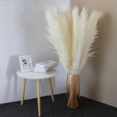 China Pampas Grass WEDDING DECOR Centerpiece Silk Flower Stems Dry Floral Arrangements For Home Boho Wedding Decor Vase Garland for sale