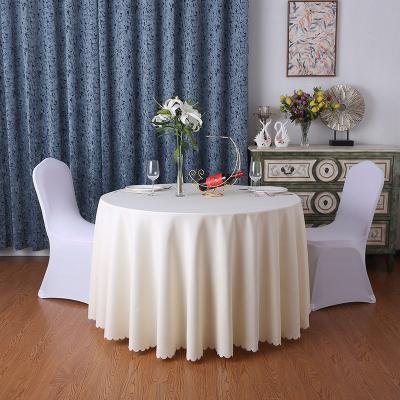 China Simple Elegant Round 120 Inch Table Clothes Wedding Decorations Party Supplies for sale