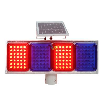 China Waterproof / Waterproof LED Solar Strobe Traffic Lights Safety Emergency Warning Light For Road Construction for sale