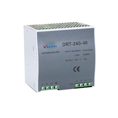 China DRT-240-48 48V DRT-240-48 Three Phase 5A 240w DC Rail Power Supply for sale