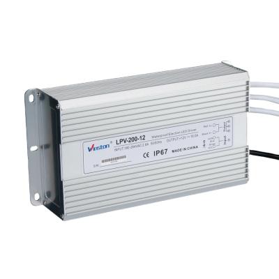 China Waterproof CCTV Factory IP67 LPV-200W 12V 24V Switch Mode Power Supply for sale