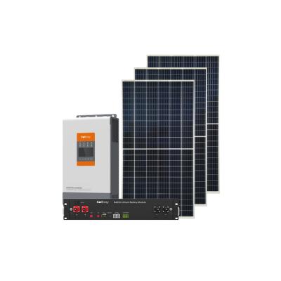 China Residential hybrid solar system solar panel solar power system for home for sale