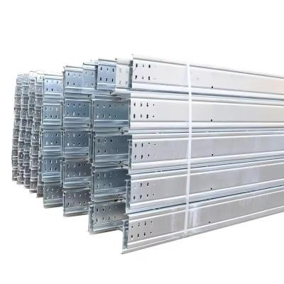 China Silver Wall Mounted Weather And Fire Resistant Cable Ladder Tray With Customizable for sale