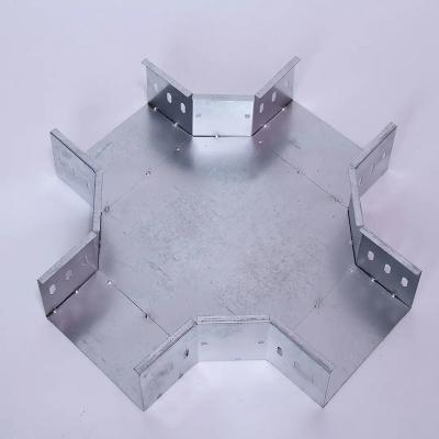 China Wall Mounted Galvanized Steel Cable Tray Fittings Corrosion Resistant for sale