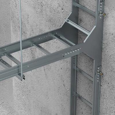 China Escadaria de prata Tipo Cable Tray Bends Tees Cruzes para resistência à corrosão e resistência ao fogo à venda