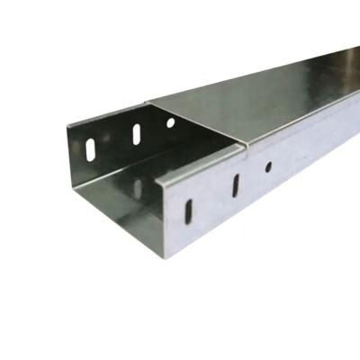 China Fire Resistance Steel Solid Bottom Cable Tray with Customized and Length for sale