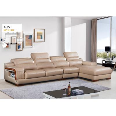 China High Quality Comfortable Living Room Sofa Modern L Shaped Leather Sofa Set Luxury Sofa Living Room Furniture for sale