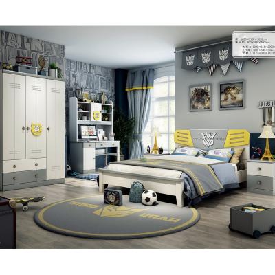 China (Others)Adjustable Luxury Boys Bedroom Furniture Wooden Kids Bed Modern Kids Bed Room Furniture Set for sale