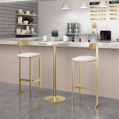 China Modern bar stools and bar stool modern luxury umpire chair metal stainless steel restaurant dining chair sets for sale