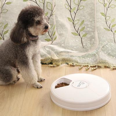 China 6 Meals Voice Reminder Automatic Intelligent Automatic Food Water Smart Pet Feeder for sale