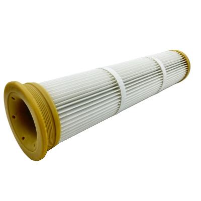 China Hot Selling Industrial Building Material Stores Gold Supplier Powder Collection Element 99% Efficiency Dust Collector Air Filter Cartridge for sale