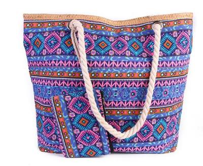 China Printing Large Canvas Beach Tote Bag Women for sale