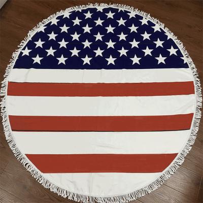 China Color Flag QUICK DRY Beach Towel, Round Style Beach Towel, Large Microfiber Beach Towel for sale