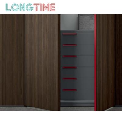 China Custom Fitted High Gloss Sliding Door Wardrobe (Other) Best Price Adjustable for sale