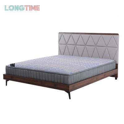 China Low Price Customized Antique Solid Wood King Size Wooden Bed For Bed Room Furniture With Beside Table for sale