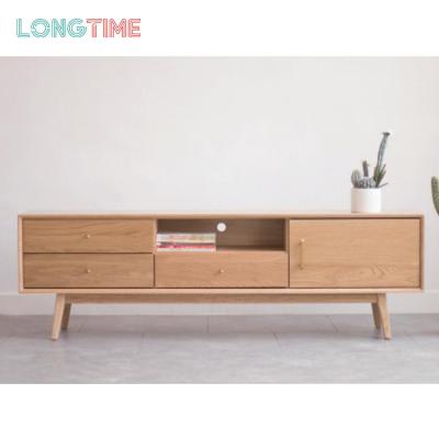 China Customized Simple Elegant Living Room Furniture Wooden TV Cabinet Stands Home Use for sale