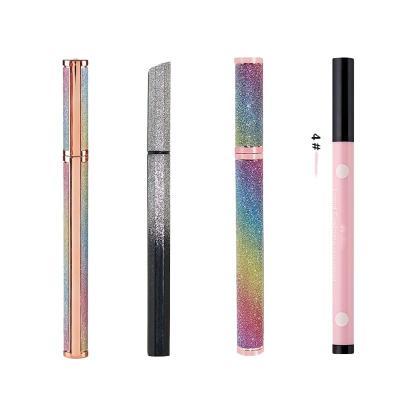 China Waterproof Net Red The Same Star Eyeliner Pencil Sponge Thin Head Makeup Halo Eyeliner Pen Anti for sale