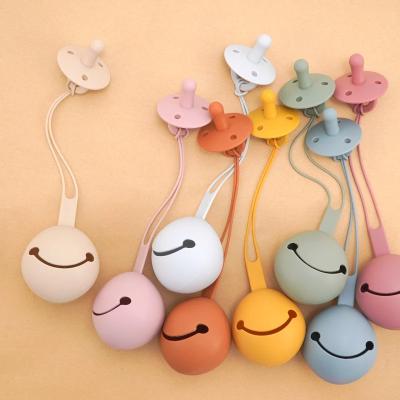 China BPA Free Baby Pacifier With Nipple Custom Pacifier Cover Chupetes Baby Holder Case Silicon Soother Dummy Clip for sale