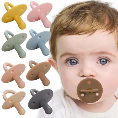 China BPA Free Customized Baby Accessories Mask Pacifiers Food Grade Eco-friendly Silicone Baby Dummy Pacifier for sale