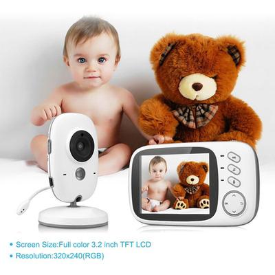 China Night Vision Baby Crying Temperature Check Vb603 Baby Care Monitoring 3.2 LCD Digital Camera Detect Temperature Long Range Wireless Baby Camera Monitor for sale