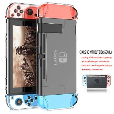 China Dustproof PC Hard Protective Case Transparent Crystal Anti-scratch Shell Shell Accessories For Nintendo Switch for sale