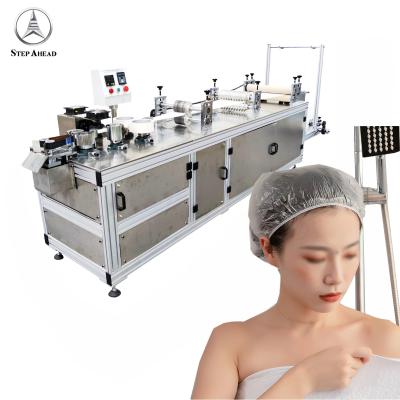 China igh product quality nonwoven automatic workshop disposable head cover blowing fabric banding cap making machine for sale