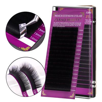 China Super soft curl b 3d eyelashes c simple round hair /curl /customized 16 rows thick hair curl natural comfortable false eyelashes for sale