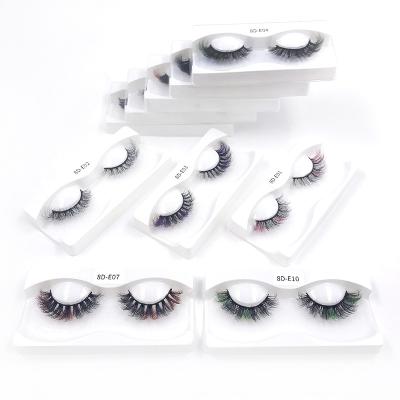 China Private Label 8d Chemical Fiber Eyelash Vendor 3d Eyelashes 16mm 25mm Long Natural Lashes for sale