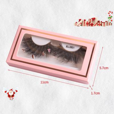 China wholesale cheap 3d mink 25mm private label eyelash packaging box christmas price real thick strands customized natural false eyelashes for sale