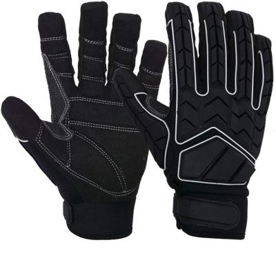 China Comfortable Heavy Duty Synthetic Cut Out Impact Resistant Work Mechanic Tactical Gloves for sale