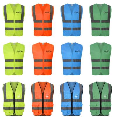 China Other Formal Tool Wholesale Custom Service Multi Security Pocket Sleeveless Reflective Utility Vest for sale