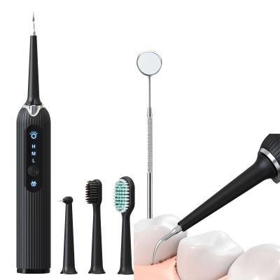 China Teeth Cleaning Ultrasonic Tooth Cleaner Dental Calculus Remover with LED Display, Teeth Cleaning Kit with Replacement Head for sale