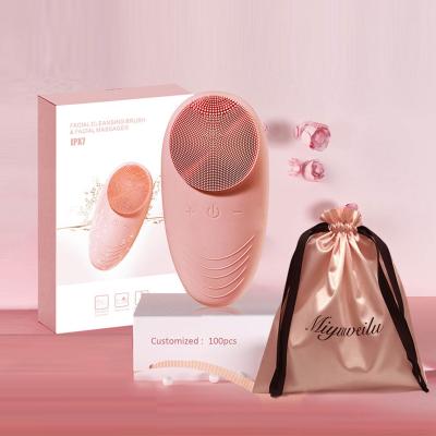 China Popular Face Remover Products Face Device Sonic Deep Pore Skin Massager Waterproof Silicone Facial Cleansing Cleansing Brush for sale