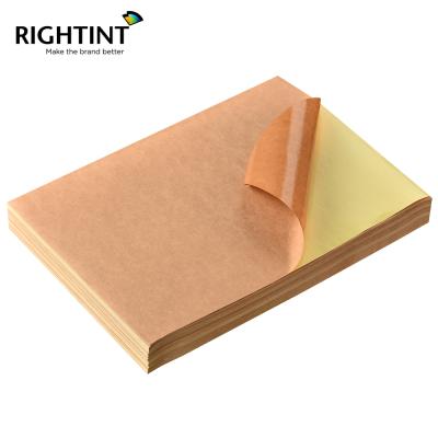 China Waterproof New Popular Self Adhesive Paper Warranty Sticker Wrapping Paper High Quality Roll Sheet for sale