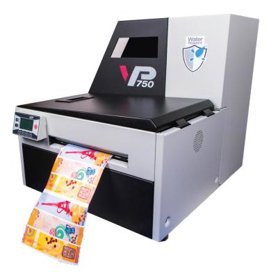 China VP750 Hotels Office Digital Inkjet Colored Dye Ink Label Printer in Five Individual Color 250ml CYMKK VIP Tanks Auto Ink Color for sale