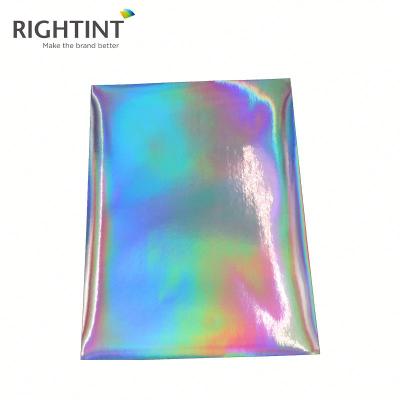 China Anti-Static 3D Rich Patterns Self Adhesive Holographic PVC Film Acrylic Hot Melt Anti-Static Blanking No Printing Water Activated Single Sided for sale