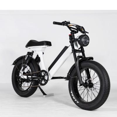 China New aluminum alloy 48v 500w mountain bike 6speed fast speed ebike long range electric moped bike with light for sale