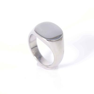 China Simple European Punk Style Stainless Steel Metal Ring Can Be Customized Ring for sale