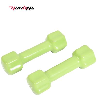 China Plastic Dip Dumbbell Wholesale High Quality Customized Vinyl Shape Dumbbell YC Logo Cast Iron Plum Blossom For Kids And Ladies Fitness Exercise1-5KG for sale