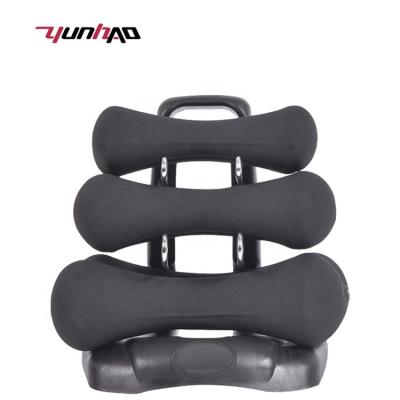 China Wholesale Custom Dumbbell YC Logo Dip Matte Cast Iron Bone Plastic Dip Dumbbell For Ladies Kids Strength Training Dumbbells for sale